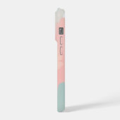 抽象的なパステルブラシ iPhoneケース (左側面)