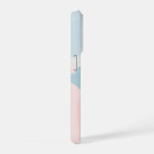 抽象的なパステルブラシ iPhoneケース (右側面)