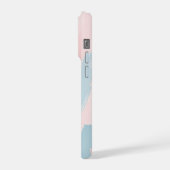 抽象的なパステルブラシ iPhoneケース (左側面)