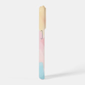 抽象的なパステルブラシ iPhoneケース (右側面)