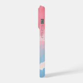 抽象的なパステルブラシ iPhoneケース (左側面)