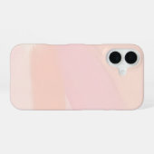 抽象的なパステルブラシ iPhone 16ケース (裏面横)