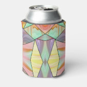 抽象的なパステル染色液体大理石幾何学 缶クーラー (缶裏面)