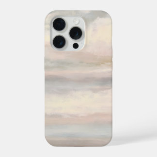 抽象的なパステル雲景の穏やかな空 iPhone 15 PROケース