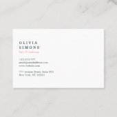 抽象的なパターンが付いているエレガントな名刺 名刺 (裏面)