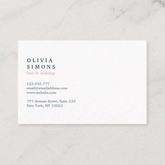 抽象的なパターンが付いているエレガントな名刺 名刺 (裏面)