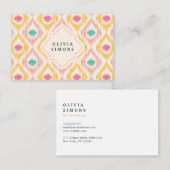 抽象的なパターンが付いているエレガントな名刺 名刺 (正面/裏面)