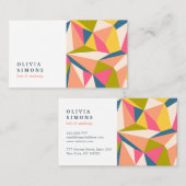 抽象的なパターンが付いている最小主義の名刺 名刺 (正面/裏面)