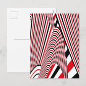 抽象的なパターンの作成 2 シーズンポストカード (正面/裏面)