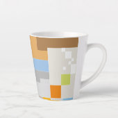 抽象的なパターンの創造 カフェラテマグ (右)