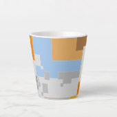 抽象的なパターンの創造 カフェラテマグ (正面)