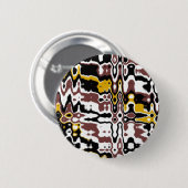 抽象的なパターンボタン 缶バッジ (正面&裏面)