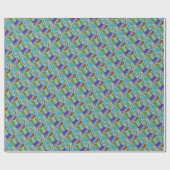 抽象的なパターン包装紙 ラッピングペーパー (フラット)