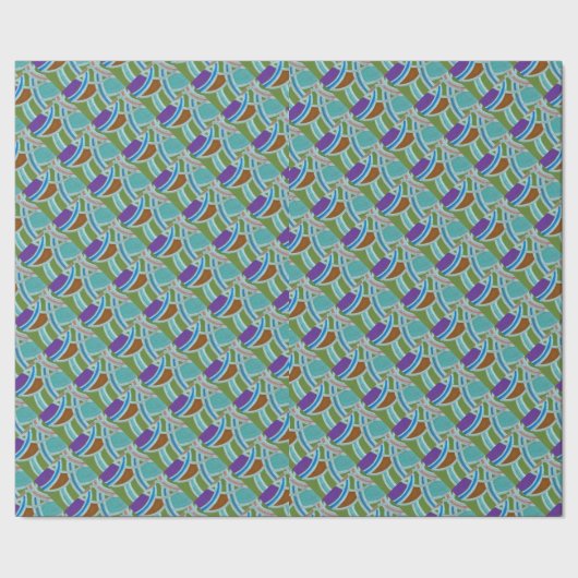 抽象的なパターン包装紙 ラッピングペーパー (シーム)