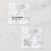 抽象的なパターン幾何学的な芸術 スクエア名刺 (正面/裏面)