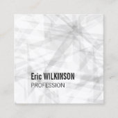 抽象的なパターン幾何学的な芸術 スクエア名刺 (正面)