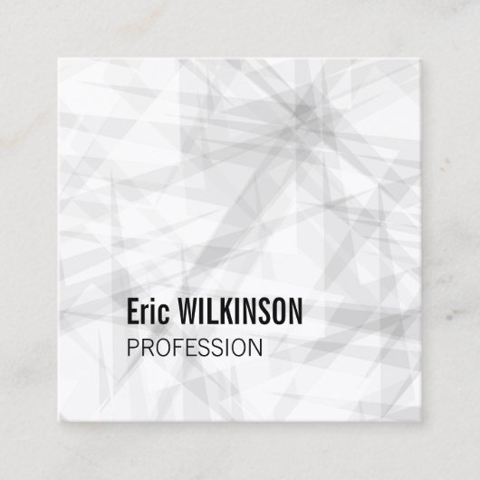 抽象的なパターン幾何学的な芸術 スクエア名刺 (正面)