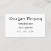 抽象的なパターン紫色の水彩画 名刺 (裏面)