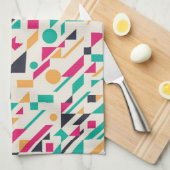 抽象的なパターン3 キッチンタオル (四つ折り)