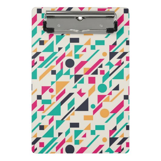 抽象的なパターン3 ミニクリップボード (正面)