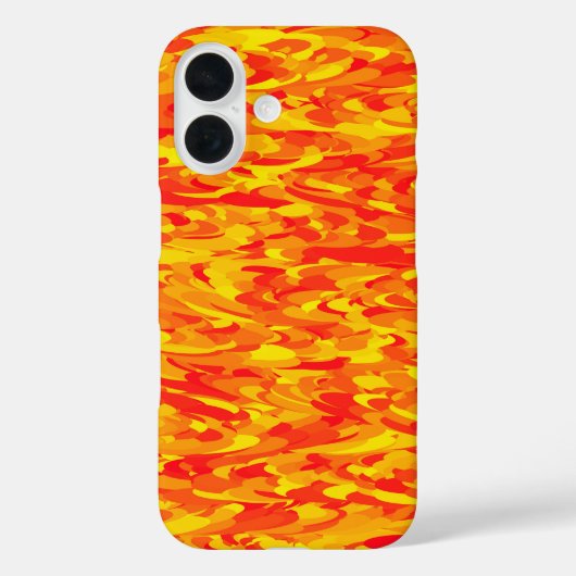 抽象的なパターン オレンジ 赤 黄色 Case-Mate iPhoneケース (裏面)
