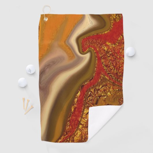 抽象的なパターン。 ゴルフタオル (インサイチュ)