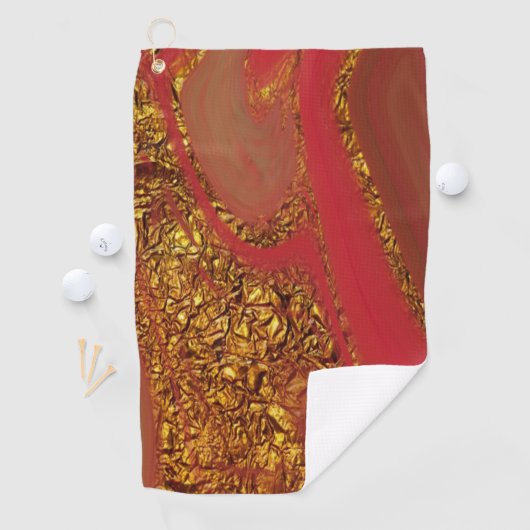 抽象的なパターン。 ゴルフタオル (インサイチュ)