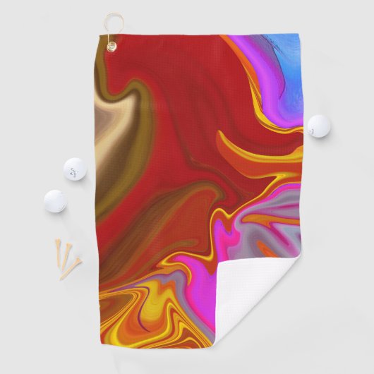 抽象的なパターン。 ゴルフタオル (インサイチュ)