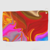 抽象的なパターン。 ゴルフタオル (横)