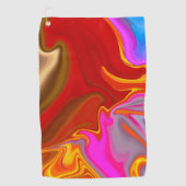 抽象的なパターン。 ゴルフタオル (正面)