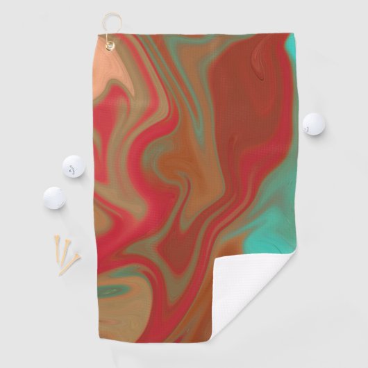 抽象的なパターン。 ゴルフタオル (インサイチュ)