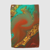 抽象的なパターン。 ゴルフタオル (正面)