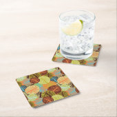 抽象的なパターン スクエアペーパーコースター (インサイチュ)