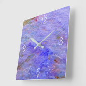 抽象的なパターン スクエア壁時計 (傾斜)