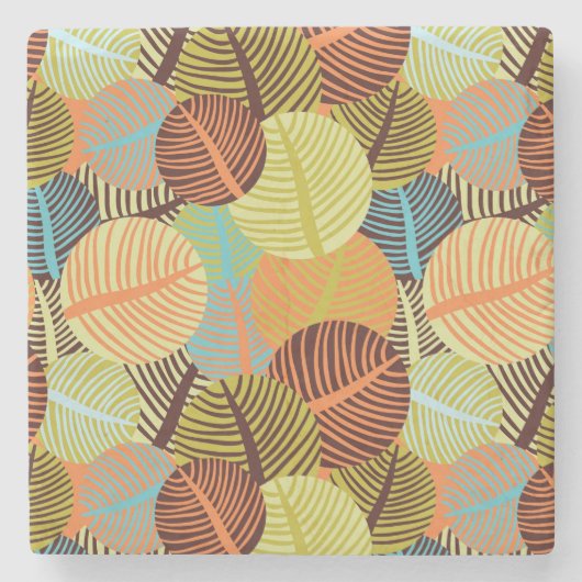 抽象的なパターン ストーンコースター (正面)