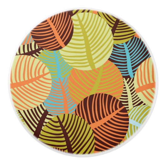 抽象的なパターン セラミックノブ (正面)