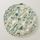 抽象的なパターン ラウンドクッション (裏面)