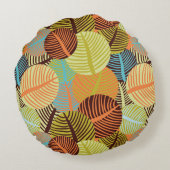 抽象的なパターン ラウンドクッション (裏面)