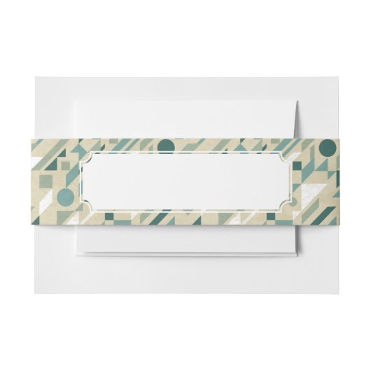 抽象的なパターン 招待状ベリーバンド (正面例)