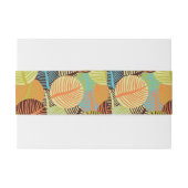 抽象的なパターン 招待状ベリーバンド (裏面例)