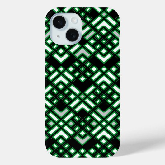 抽象的なパターン - 緑 Case-Mate iPhoneケース (裏面)