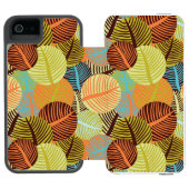 抽象的なパターン INCIPIO iPhoneウォレットケース (フォリオ Open)