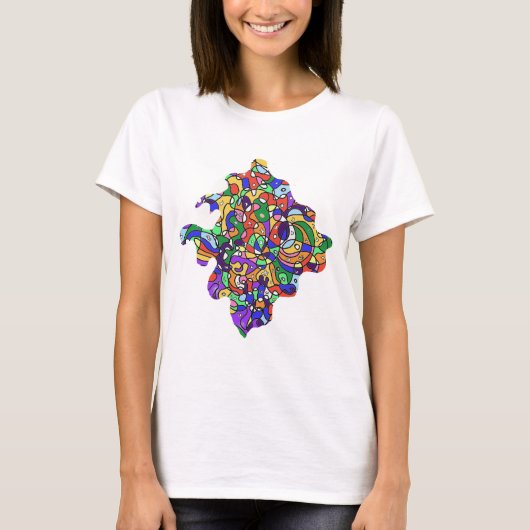 抽象的なパターン Tシャツ (正面)