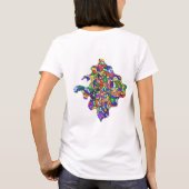 抽象的なパターン Tシャツ (裏面)