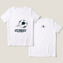 抽象的なパーティクルサッカーボールトーナメントデザイン トライブレンドTシャツ