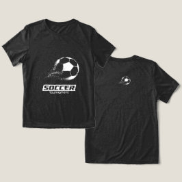 抽象的なパーティクルサッカーボールトーナメントデザイン トライブレンドTシャツ