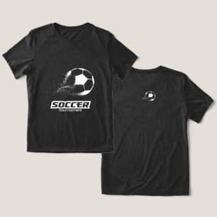 抽象的なパーティクルサッカーボールトーナメントデザイン トライブレンドTシャツ