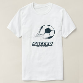 抽象的なパーティクルサッカーボールトーナメントデザイン Tシャツ