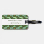 抽象的なヒップスターのサボテンの砂漠パターン ラゲッジタグ (裏面横)