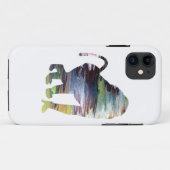 抽象的なヒヒのシルエット Case-Mate iPhoneケース (裏面(横))